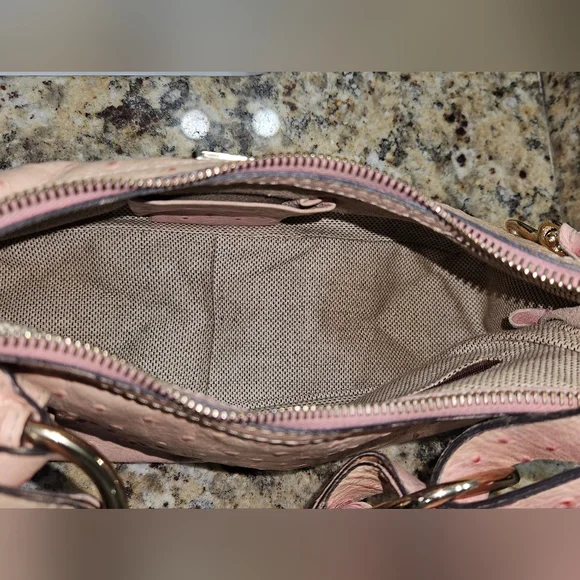Dooney & Bourke Ostrich Bag (Pink) - Picture 10 of 16